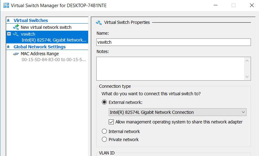 Hyper V vswitch