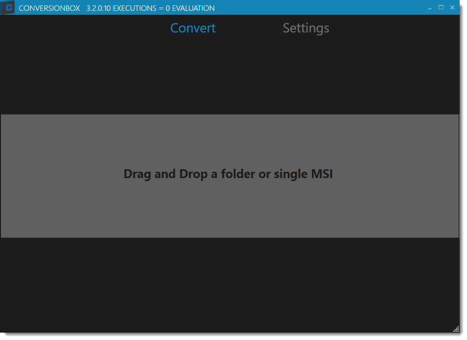 Conversionbox MSI DragandDrop