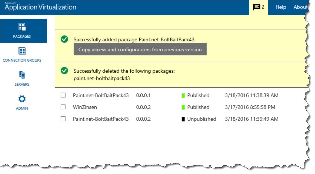 App-V Management Server (App-V Verwaltungsserver)