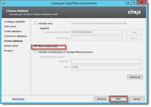 Figure 17 : AppDNA Configuration Licensing