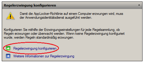 AppLocker Regelerzwingung