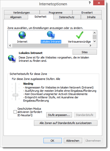 IE-Sicherheit